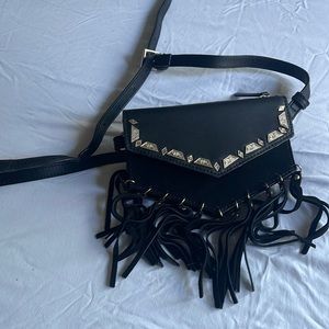NWOT Black Zara Coachella/Western Belt Bag